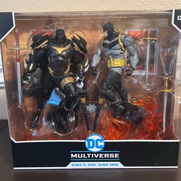 NIB DC Multiverse Batman VS. Azrael Batman Armor Curse Of The White Knight - Picture 1 of 5